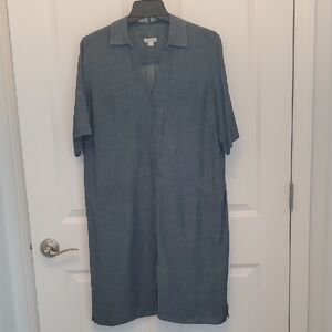 J. Jill Denim Dress, Size M, Blue